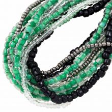 Bead Mix - Seed Beads (2 - 4 mm) Mix Color Holly Green (1500 pcs)