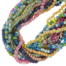 Bead Mix - Seed Beads (2 - 4 mm) Mix Color Rainbow (2200 pcs)