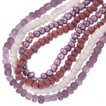 Bead Mix - Seed Beads (3 - 4 mm) Mix Color Orchid (850 pcs)