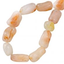 Bead Mix - Gemstone Beads (11 - 22 x 11 - 14 mm) Papaya (10 pcs)