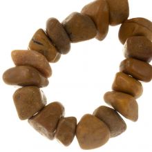 Bead Mix - Gemstone Beads (8 - 16 x 15 - 21 mm) Brown (17 pcs)