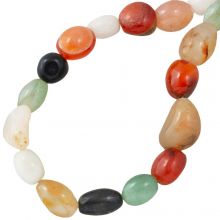 Bead Mix - Gemstone Beads (10 - 16 x 8 - 12 mm) Eastern Spice (15 pcs)