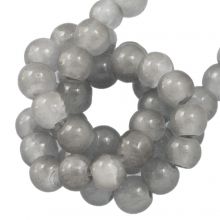 Crackle Glass Beads (4 mm) Light Steel Blue (220 pcs)
