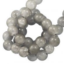 Crackle Glass Beads (6 mm) Light Steel Blue (140 pcs)