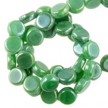 Glass Beads Disc (5 x 2 mm) Kelly Green (80 pcs)