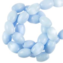 Glass Beads Monalisa (10 x 7 mm) Cashmere Blue (44 pcs)