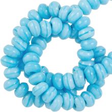 Bead Mix - Glass Beads (6 x 4 mm) Sky Blue (280 pcs)