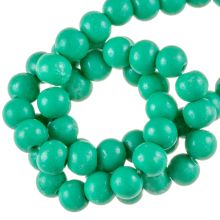Glass Beads Mat (6 mm) Aqua Green (75 pcs)