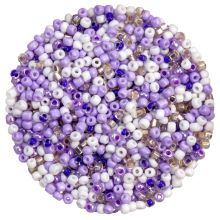 Bead Mix - Seed Beads (3 mm) Mix Color Medium Purple (50 Gram)
