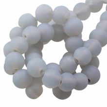 Glass Beads Mat (6 -7 mm) Chalk (35 pcs)