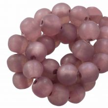 Resin Beads Mat (8 - 9 mm) Old Pink (20 pcs)