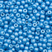 Czech Seed beads (3 mm) Ibiza Blue Pearlshine Mat (15 Gram)