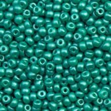 Czech Seed beads (3 mm) Dynasty Green Pearlshine Mat (15 Gram)