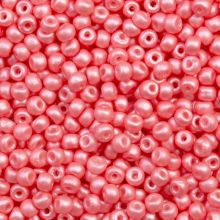 Czech Seed beads (3 mm) Sugar Coral Pearlshine Mat (15 Gram)