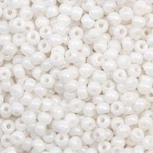 Czech Seed beads (3 mm) Shine Pearl White (15 Gram)