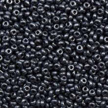Czech Seed Beads (2 mm)  Dark Blue Steel (10 Grams)