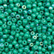 Czech Seed Beads (3 mm) Aqua Green AB (15 Gram)
