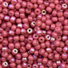 Czech Seed Beads (3 mm) Antique Pink AB (15 Gram)