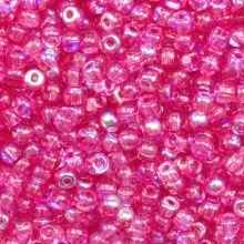 Czech Seed Beads (3 mm) Candy Pink AB (25 Gram)