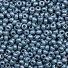 Czech Seed beads (2 mm) Chalk White Baby Blue Luster (10 Gram)