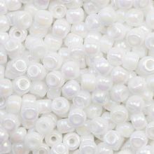 Czech Seed beads (4 mm) White AB (15 Gram)