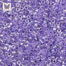 Miyuki Delica Beads (11/0) Lined Crystal Purple Luster (2.8 Grams)