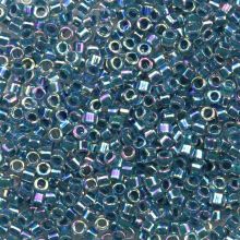Miyuki Delica Beads (11/0) Marine Blue Lined Crystal AB (2.8 Grams)