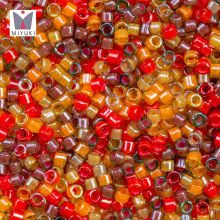 Miyuki Delica Beads (11/0) Luminous Orange Mix (2.8 Grams)