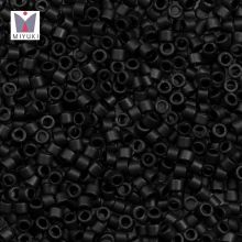 Miyuki Delica Beads (11/0) Black Matted (2.8 Grams)