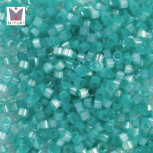 Miyuki Delica Beads (11/0) Dyed Lt.Aqua Green Silk Satin (2.8 Grams)