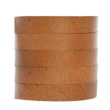 Leather Cord Flat (10 x 2 mm) Natural Dye Brown (1 meter)