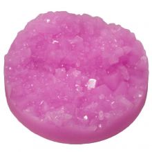 Druzy Cabochon (14 mm) Candy Pink (5 pcs)