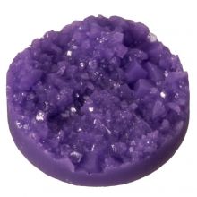 Druzy Cabochon (14 mm) Purple (5 pcs)