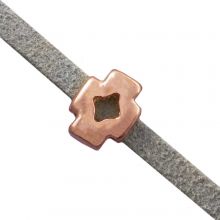 Slider (hole size 3 x 2 mm) Rose Gold (10 pieces)