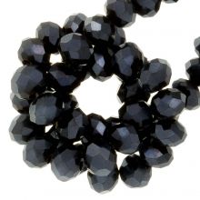 Electroplated  Faceted Rondelle Beads (4 x 3 mm) Night Sky (120 pcs)