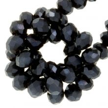 Electroplated Faceted Rondelle Beads (8 x 6 mm) Night Sky (65 pcs)