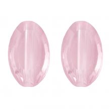 Glass Beads (10 x 6 x 3 mm) Pink (10 pcs)