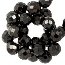 DQ Fire Polished Beads (8 mm) Black (25 pcs)