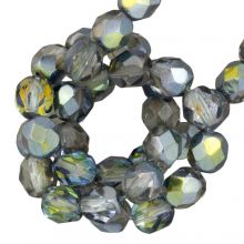Czech Fire Polished Faceted Beads (6 mm) Crystal Marea (25 pcs)
