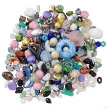 Bead Mix - Glass Beads (1.5 - 10.5 x 2 - 14.5 mm) Mix Color (35 gram)