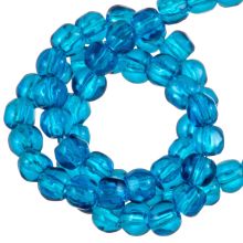 Czech Fire Polished Faceted Beads (2.5 mm) Mykanos Blue (50 pcs)