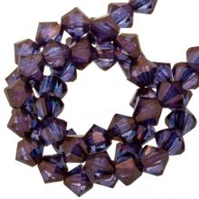 Czech Bicone Faceted Beads (4 mm) Crystal Bronze (30 pcs)