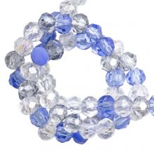 Faceted Rondelle Beads (3 x 2.5 mm) Cornflower Blue (150 pcs)