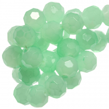 Faceted Beads Round (8 mm) Mint Green (72 pcs)