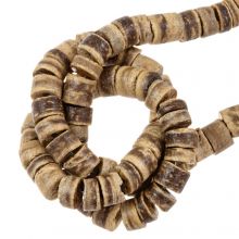 Coconut Beads (5 x 2 - 5 mm) Tuscan Tan (150 pcs)