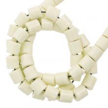 Agate Beads Colored (4.5 x 4.5 mm) Pale Yellow (90 pcs)