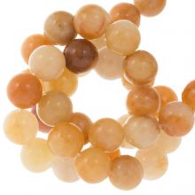 Yellow Jade Beads (8 mm) 46 pcs