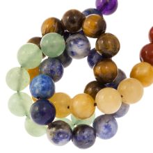 Bead Mix - Gemstone Beads (6 mm) Mixed Stones (62 pcs)