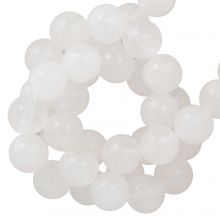 White Jade Beads (8 mm) 46  pcs