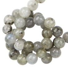 Labradorite Beads (8 mm) Light Grey (45 pcs)